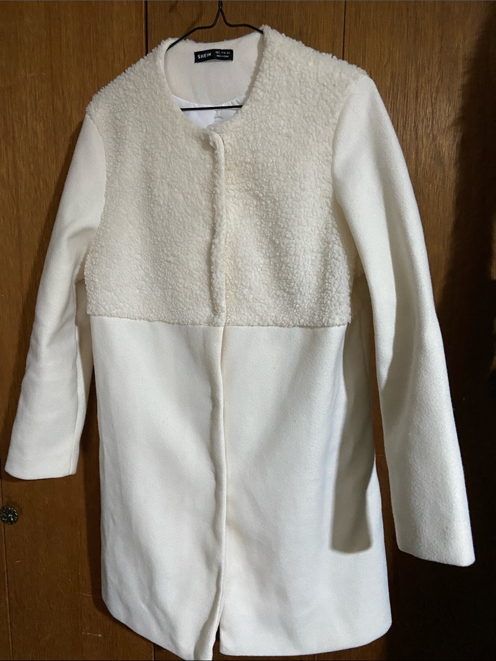 Shein Sherpa Dress Coat